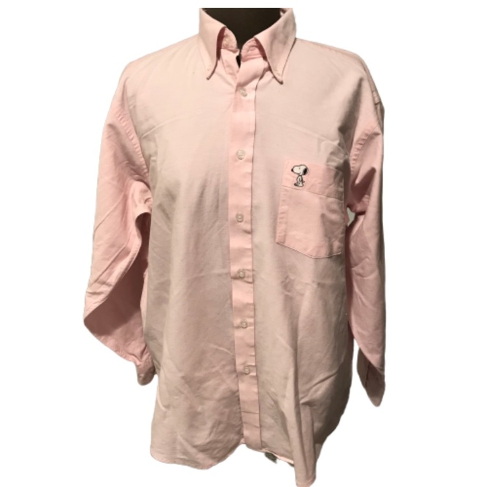 EUC Peanuts Snoopy Button Down Shirt Size 16 32/33
